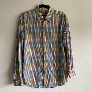 Beautiful Rainbow Robert Graham Men’s Dress Shirt
